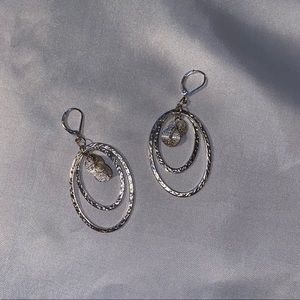 Silver Hooped Earrings